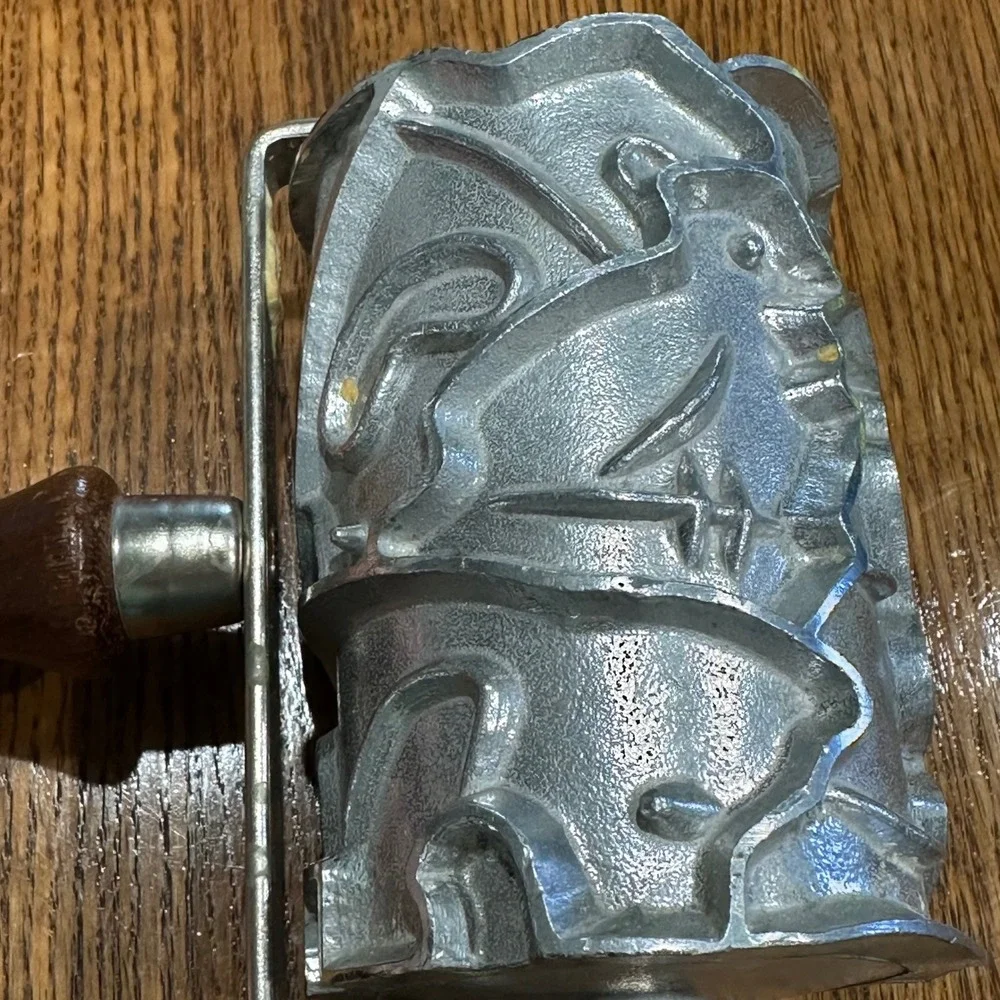 Vintage Monopol‎ Auro Christmas cookie cutter roller German Animal 1960s 1970s